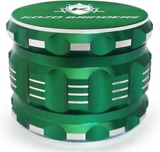 Kozo Grinders Best Herb Grinder Large 4 Piece, 2.5in Green Anodized Aluminum picture