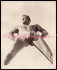 VINTAGE 1950s HEROIC MALE PHYSIQUE PHOTO BRUCE LA  GAY INT picture