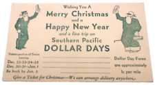 1930's SOUTHERN PACIFIC DOLLAR DAYS UNUSED ADVERTISING POST CARD picture