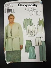  SIMPLICITY SKIRT PANTS TOP COAT SHORTS PATTERN 9639 SIZE 10-24    picture