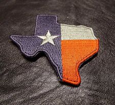 TEXAS STATE MAP FLAG HOOK FASTENER PATCH  picture