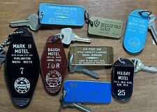 Vintage 1960s/70s Hotel Motel Room Keys & Fobs Mixed Lot Collection #6 picture