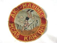 Vintage AKU-MARINES MCAS KANEOHE Military Scuba Diving Patch, 1950s-1960s picture