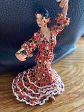 Barcino 2008 Mosaic Spanish Lady Dancer Red Figurine Made in Spain 5