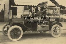 1919 VINTAGE JELLO DESSERT TRUCK DELIVERY PHOTO ICE CREAM ADVERTISING AMERICANA picture