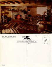 Jackson Hole Lodge Jackson Wyoming rustic interior Native American rugs 1970s picture