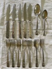 ANTIQUE VINTAGE  GAILSTYN  SILVER PLATED spoons knives forks picture