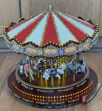 Mr Christmas Royal Marquee Holiday 40 Songs Musical Deluxe Carousel 203044 picture