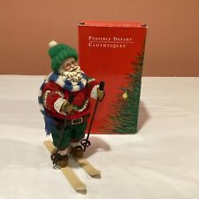 Clothtique Possible Dreams  Skiing Santa Claus 1989   picture