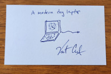 Autographed Vint Cerf LAPTOP sketch 3x5 card w/coa  INTERNET PIONEER picture