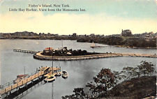 c.1910 BEV from Mononotto House Little Hay Harbor Fishers Island LI NY post card picture