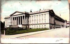 US Treasury Washington DC 1906 Written Vintage Undivided Back Postcard B18 picture