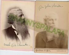 Antique Cabinet Photo's-SHOEMAKER Family, Dr John, Napoleon,Ohio-Man,Long Beard  picture