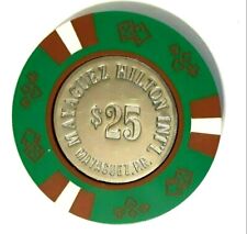 $25 MAYAGUEZ HILTON INTL Hotel CASINO GrRdWt Chip Puerto Rico Bud Jones coin picture