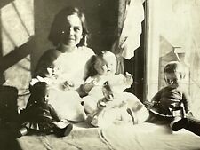 VC Photograph Artistic Light Dark Shadows Girl Toy Doll Window 1930s picture