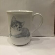 Vintage Otagiri Japan Gray Kitty Cat Mug Jonah's Workshop Cup Coffee V. Miller picture