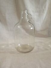 One Gallon Clear Glass Finger loop Jug Farm house Wine Vintage picture