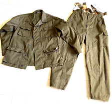 East German Military Uniform Jacket & Pants Rain Camo SG 52 Vintage picture
