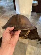 WW2 Canadian Army 1941 Brodie Helmet W/ Rare 1942 Dated Gas Neck Flap Cover picture