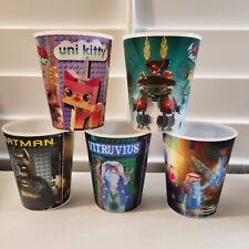 McDonald’s Lego Movie Holographic Cups, 2013, Lot Of 5 picture