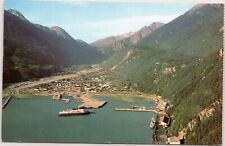 Air View of Skagway Alaska with State Ferry Ship and freighter C.J. Rogers picture