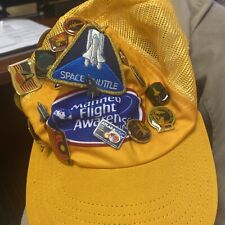Original Vintage NASA Hat With Pins picture