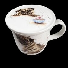 Pug Love Royal Worcester Wrendale Designs Coffee Mug & Coaster Hannah Dale FREE picture