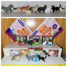 Breyer RETIRED Pocket Box Cats - 9 different cats Boxes, stickers, accessories picture