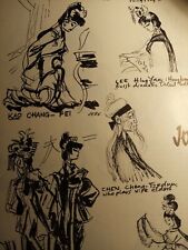Sa37 Ephemera 1967 Picture 2 pages the phoenix hairpin joss Sketches  picture