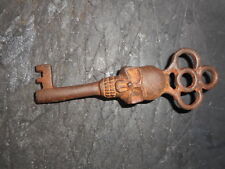 Antique Style Skull Head Iron Skeleton Key picture