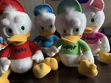 DuckTales Plush Stuffed Animal Set By Playskool/Hasbro Webby Huey Dewey Louie picture