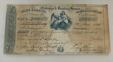 Antique 1854 Gold Rush California Page Bacon & Co. First Exchange $25  Bill picture