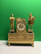 Beautiful Antique French Empire Mantel Clock 19th century Musicians picture