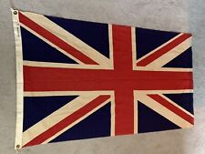 Vintage BRITISH JACK Dettra Flag 3x5 Made in USA 100%Cotton Double Sided Flag picture