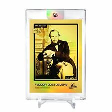 FYODOR DOSTOEVSKY Russian Novelist Holo Gold Card 2023 GleeBeeCo #FRS5-G 1/1 picture