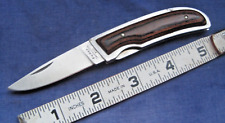 KABAR Cleveland OHio 2717  Wood Handle JAPAN Pocket Knife E45 picture