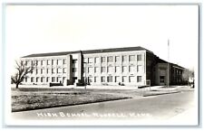 c1940's High School Building Campus Russell Kansas KS RPPC Photo Postcard picture