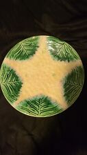 Antique Etruscan Majolica Pottery Califlower Plate. Star. Griffin Smith & Hill.  picture