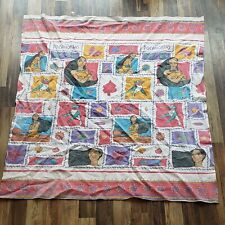 Vintage Disney POCAHONTAS Twin Blanket Fleece 80x69 Made In USA picture