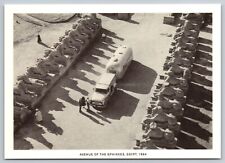 Postcard Airstream Avenue of the Sphinxes Egypt 1964 Advertising 6X4 A14 picture