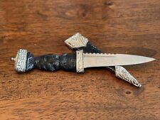 J. Nowill & Sons Antique Scottish Sgian Dub Skean Dhu Dagger Sheath Kilt Knife picture