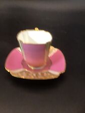 Antique Pink Copeland Demitasse Cup & Saucer Gold picture