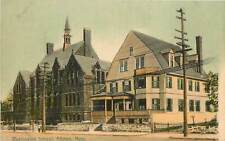Massachusetts, MA, Allston, Washington School 1910's Color Postcard picture