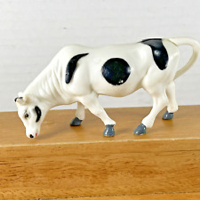 Vintage Nylint Corp Plastic Toy Holstein Farm Dairy Cow Cattle Black White Spots picture