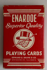 Vintage ENARDOE playing Cards Bridge Size D Made USA picture
