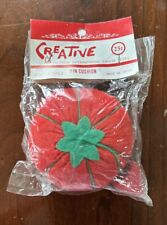 Vintage CREATIVE Notions International Tomato Pin Cushion, Japan, NEW Sealed picture