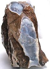 HUGE RARE 25 LB 4.8 Oz Mohave Blue Gray White Agate Chalcedony Silica Cab Rough picture