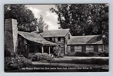 Petersburg IL-Illinois, New Salem State Park, Wagon Wheel Inn, Vintage Postcard picture