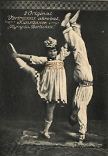 C.1910 VÖRTMANN'S ACROBATS OLYMPIA BURLESQUE CIRCUS SIDESHOW DANCE Postcard PS picture