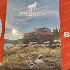 2021 FORD BRONCO SPORT 32-page Original Sales Brochure (BRAND NEW MODEL) picture